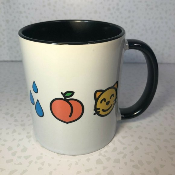 NEW WAP Emoji Cardi B Megan Thee Stallion We+ A$$ Pvssy Blk Wht Coffee Mug 11oz - Picture 2 of 3